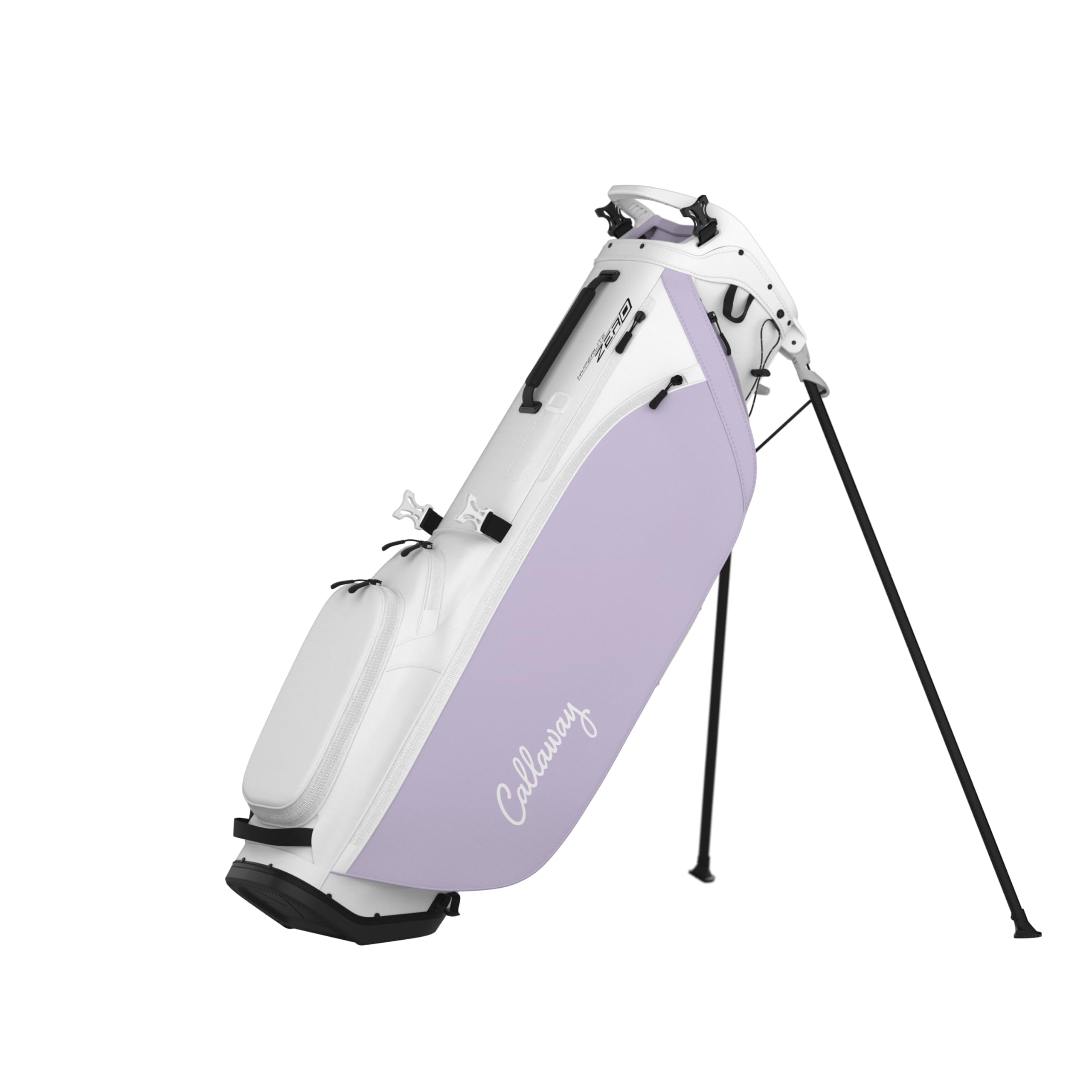 Callaway Golf Hyperlite Zero Stand Bag (White/Orchid Petal), Stand